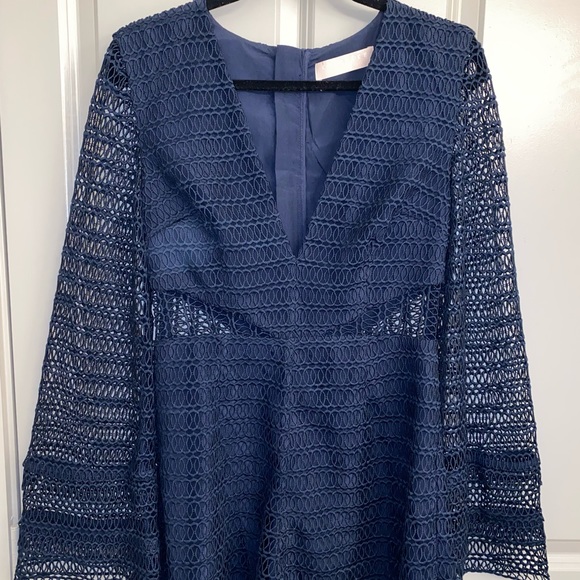 Keepsake All Night Romper in Navy - Picture 5 of 7